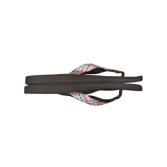 REEF Cushion Multicolored Braided Flip Flops Size 8 - Picture 3 of 5